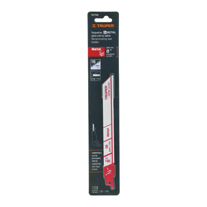 Blíster con 2 seguetas sierra sable 8pulg