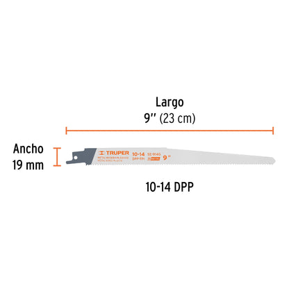 Hojas para Sierra Sable de 9"  Paquete con 2