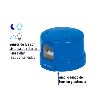 Fotocelda de montaje de 1/2 vuelta con tensión de 127 – 220 V