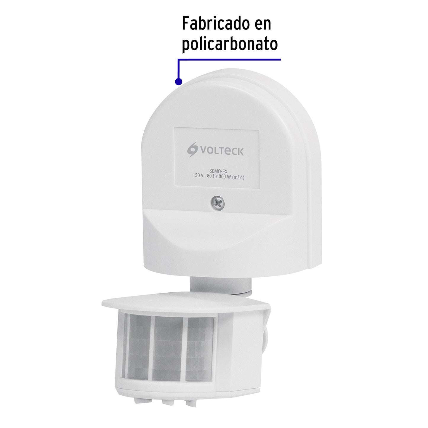 Sensor de movimiento para exterior de 120 V y 800 W