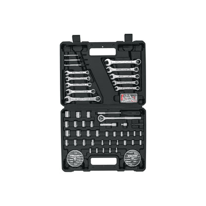 Juego de 71 herramientas mecánicas 1/4 y 3/8 en estuche plástico