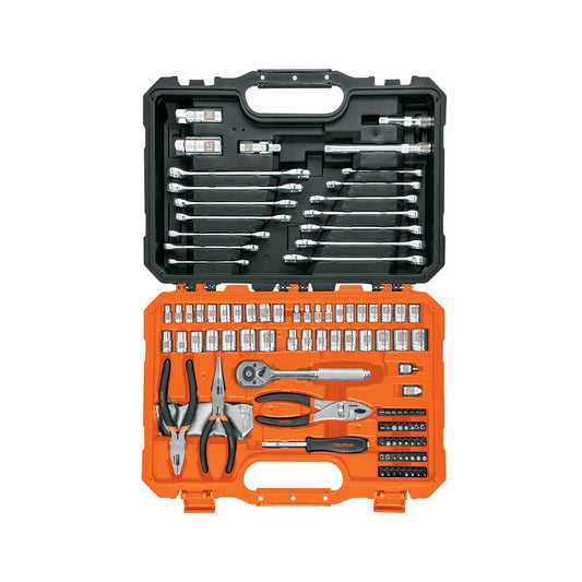 Juego de 119 herramientas mecánicas 1/4 y 3/8 mixtas