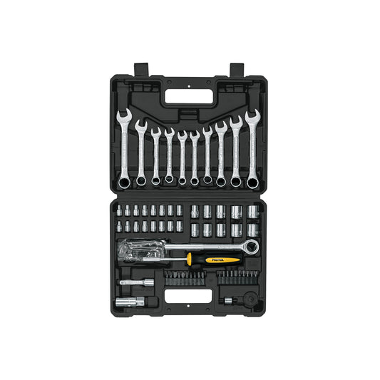 Juego de 70 herramientas mecánicas 1/4 y 3/8 con mango Comfort Grip