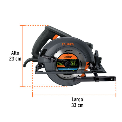 Sierra circular 7-1/4 pulg 1800W INDUSTRIAL - SKU 11779