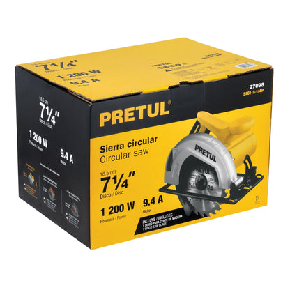 Sierra circular 7-1/4 pulg 1200W - SKU 27098