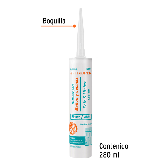 Sellador blanco para baños y cocinas 280
