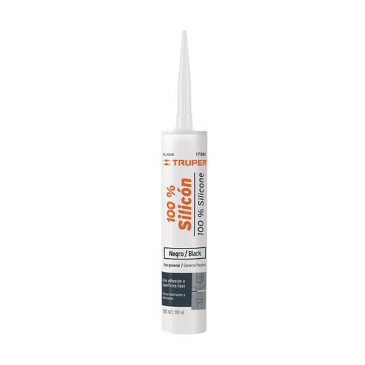 Sellador negro 100 silicón de 280 ml