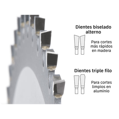 Sierra de inglete 10 pulg telescopica compuesta 1900W - SKU 16869