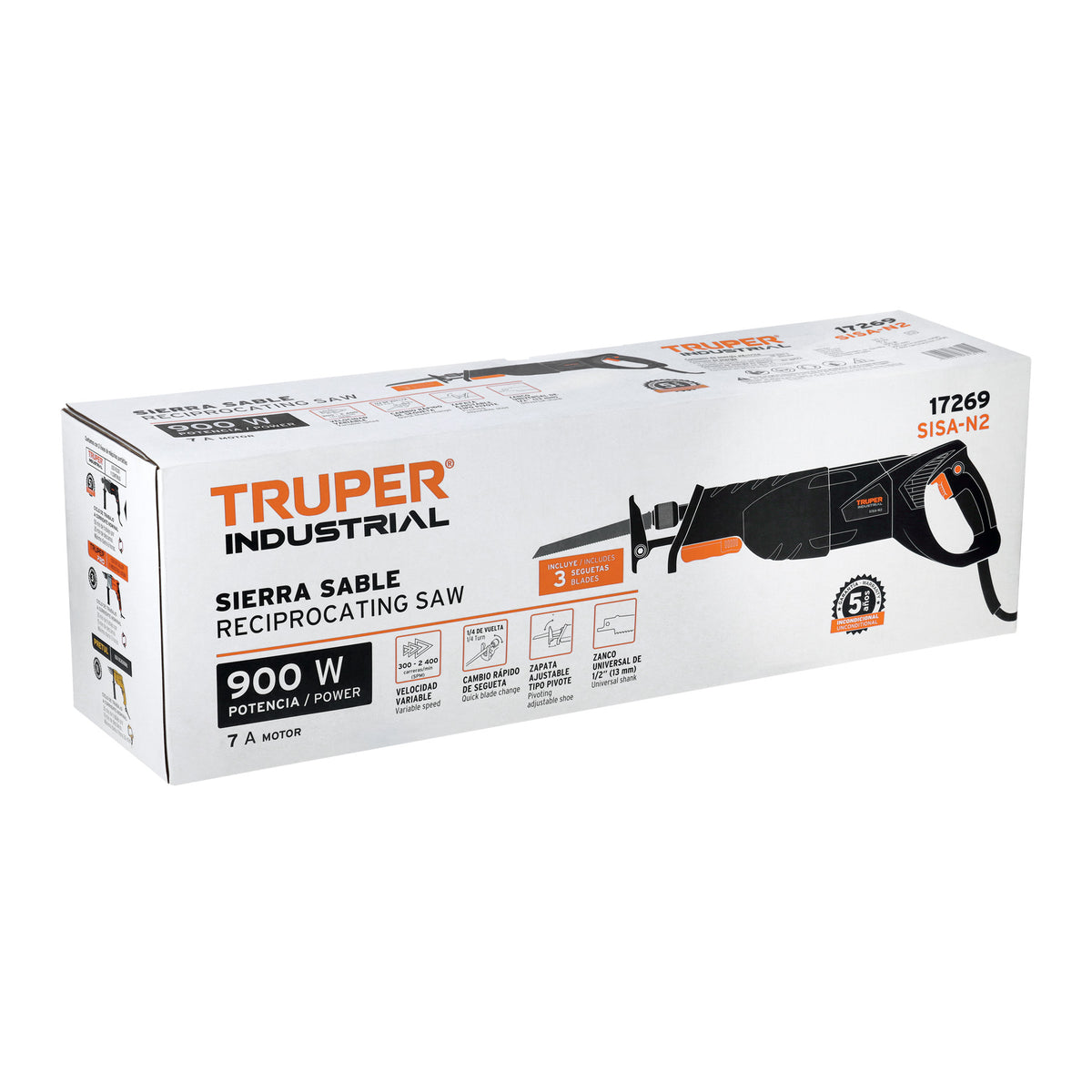Sierra sable 900W velocidad variable INDUSTRIAL - SKU 17269
