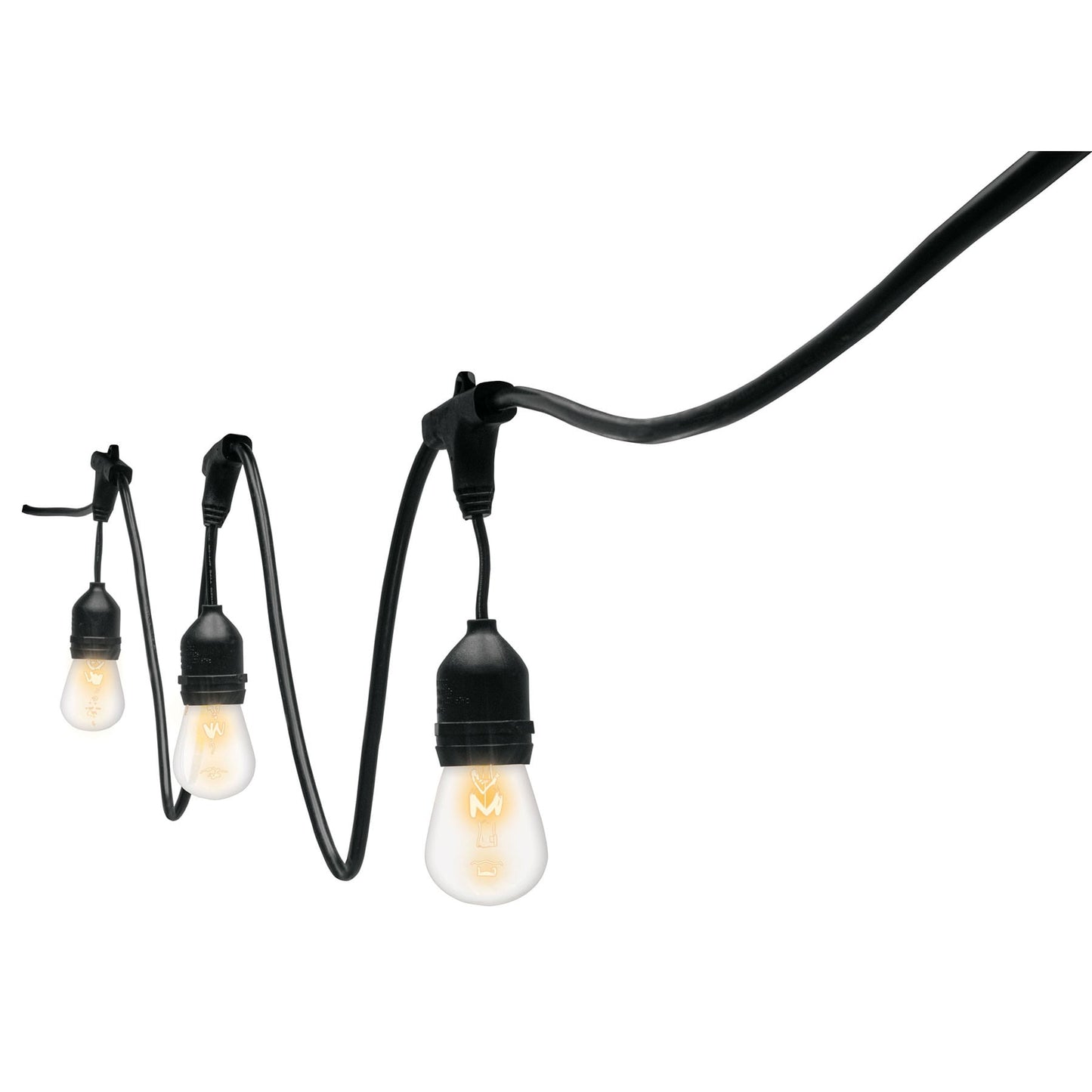 Serie de luces incandescentes de 7.3 m con 12 lámparas para exterior