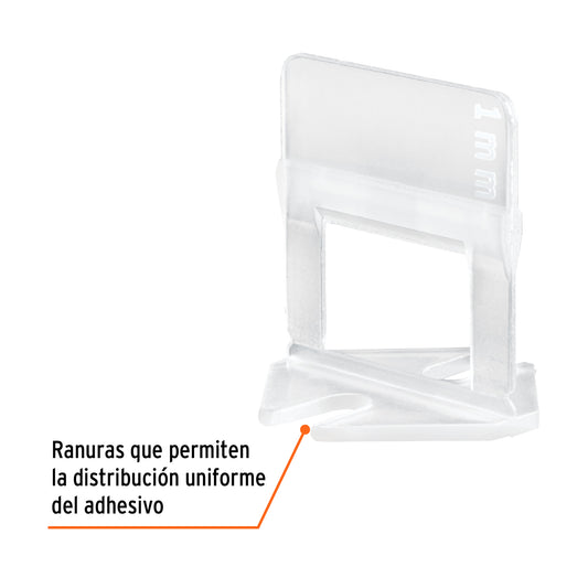 Bolsa con 100 anclas de 1 mm, para nivelación de azulejos · vista 2