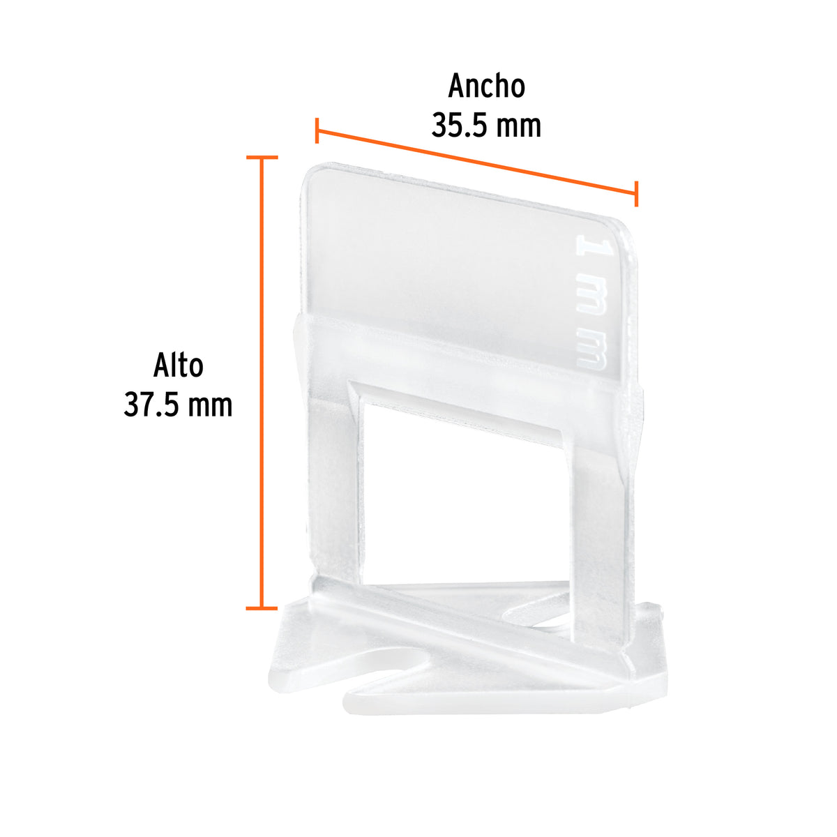 Bolsa con 100 anclas de 1 mm, para nivelación de azulejos · vista 3