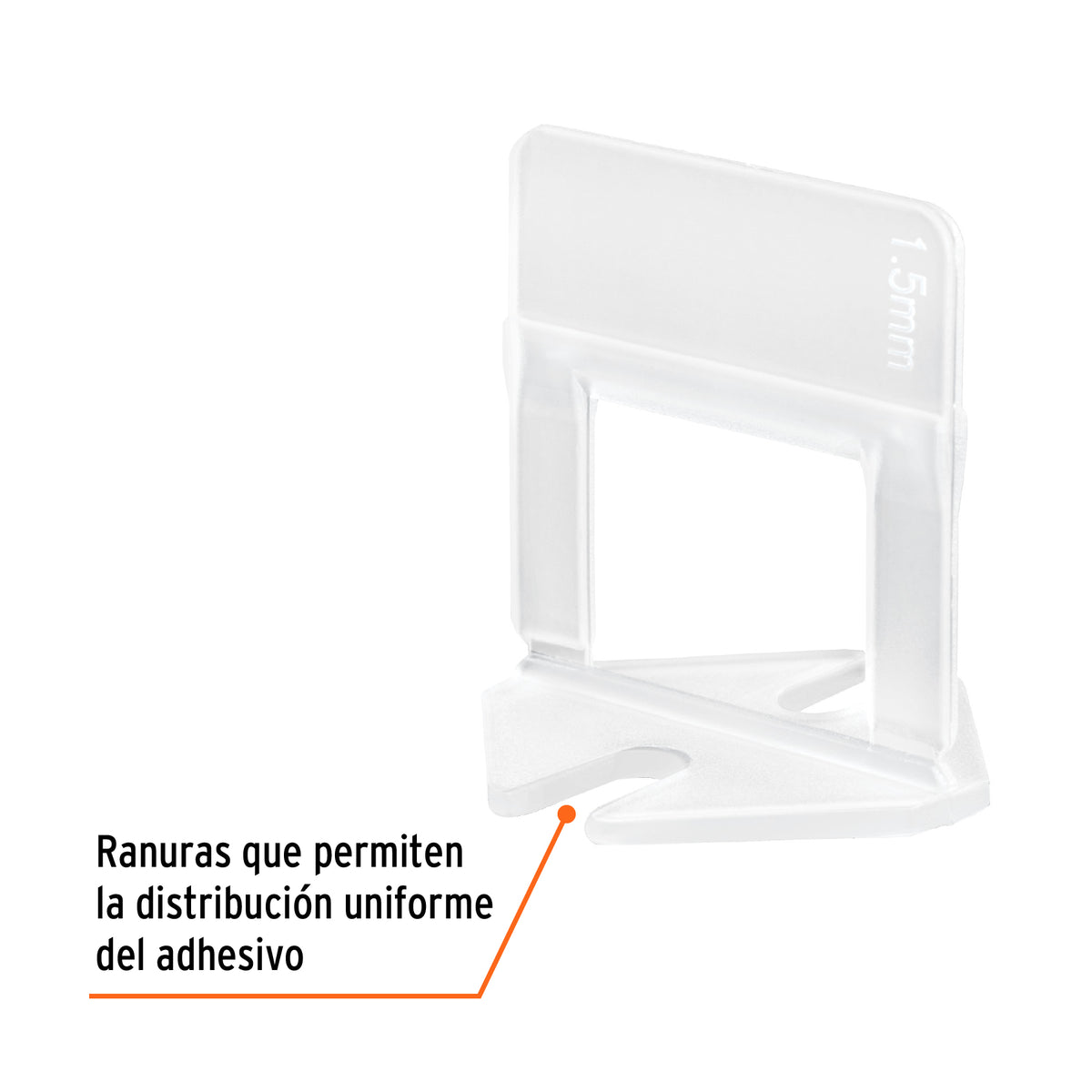Bolsa con 100 anclas de 1.5 mm, para nivelación de azulejos · vista 2