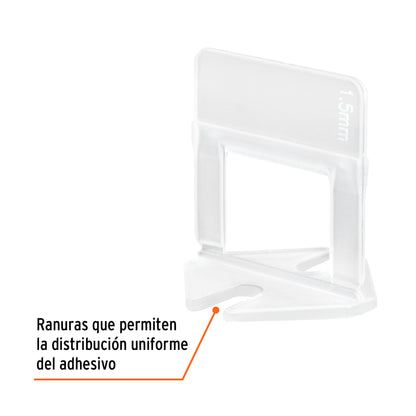 Bolsa con 100 anclas de 1.5 mm, para nivelación de azulejos · vista 2