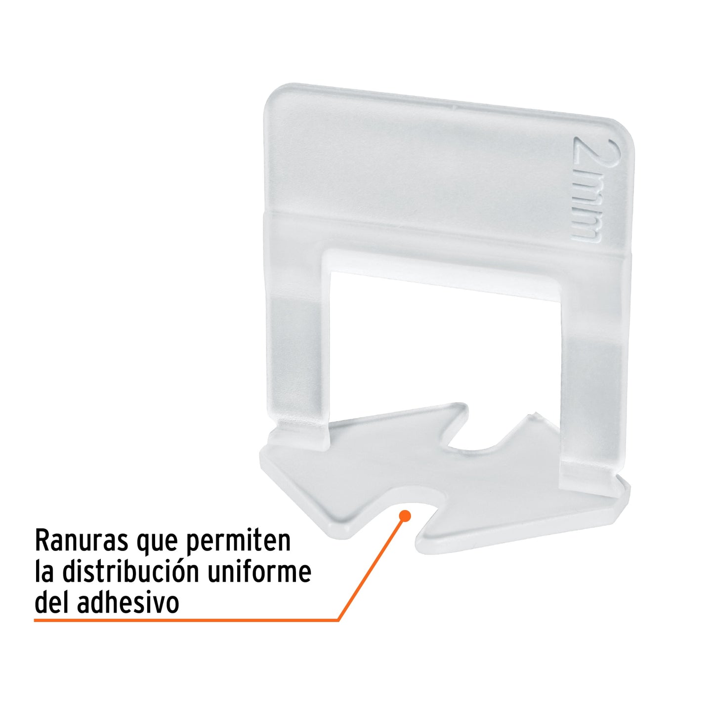 Bolsa 100 anclas 2 mm para nivelacion azulejo