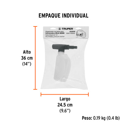 Dispensador de jabon para HILA-1600C - SKU 102819