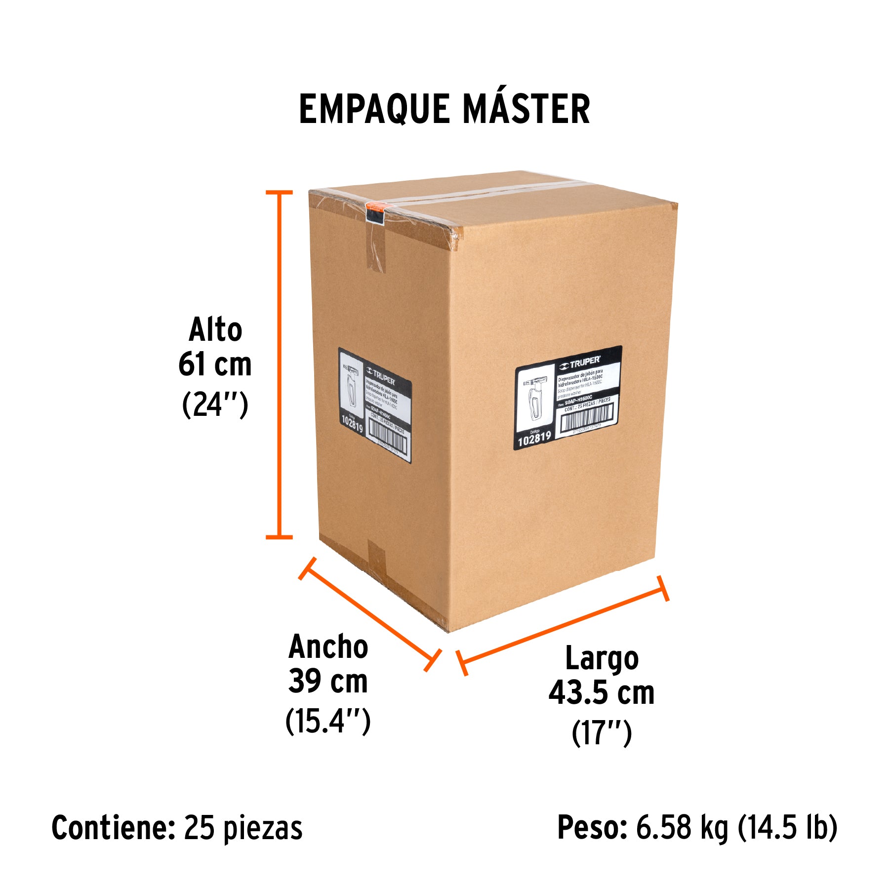 Dispensador de jabon para HILA-1600C - SKU 102819