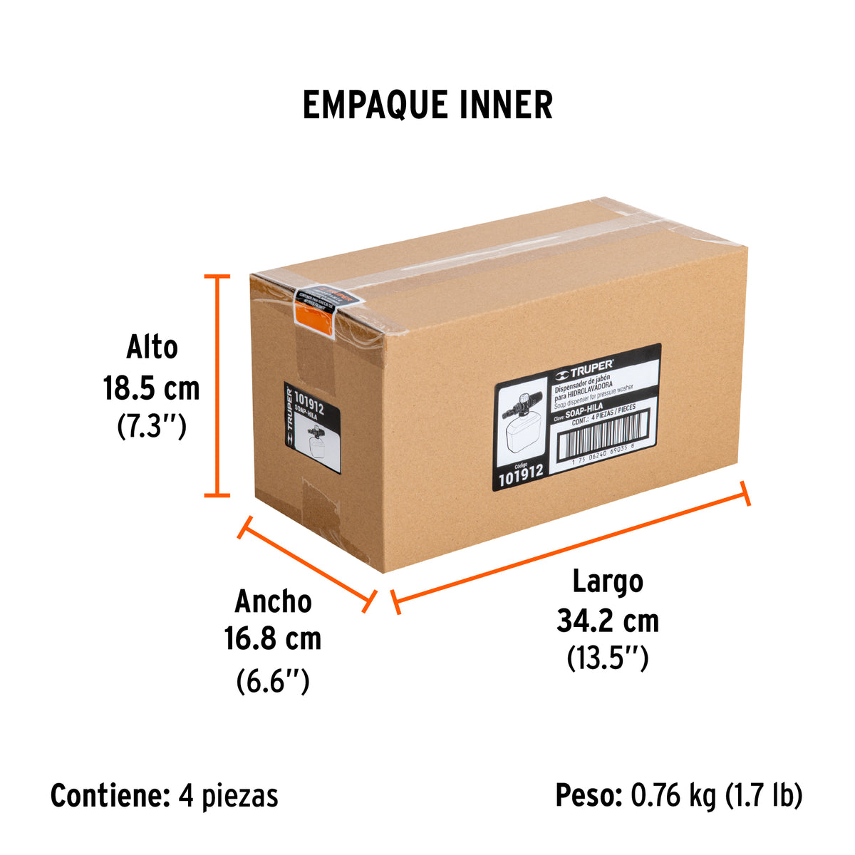 Dispensador de jabon para HILA-1500/HILA-1800 - SKU 101912