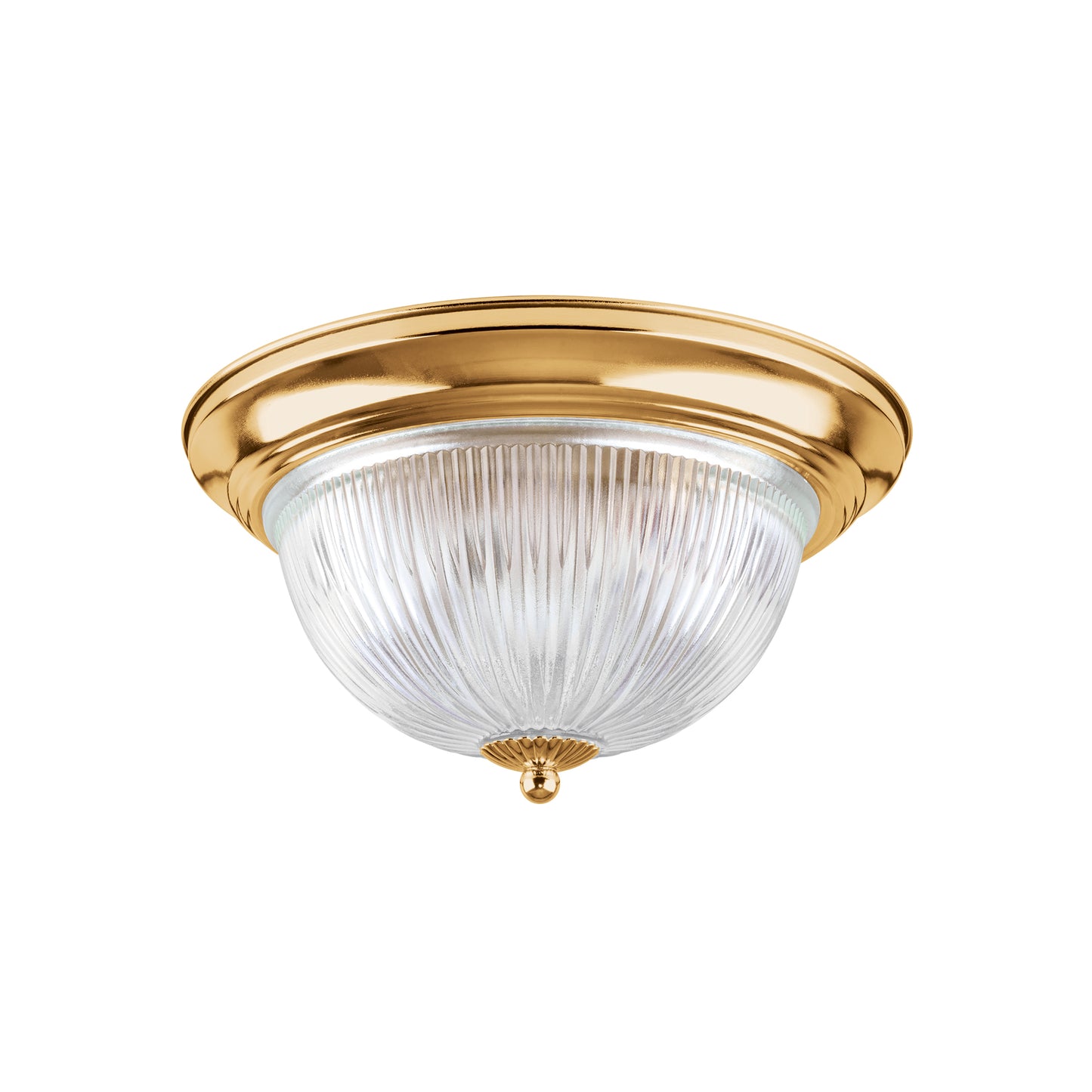 Luminario decorativo de sobreponer con pantalla de cristal