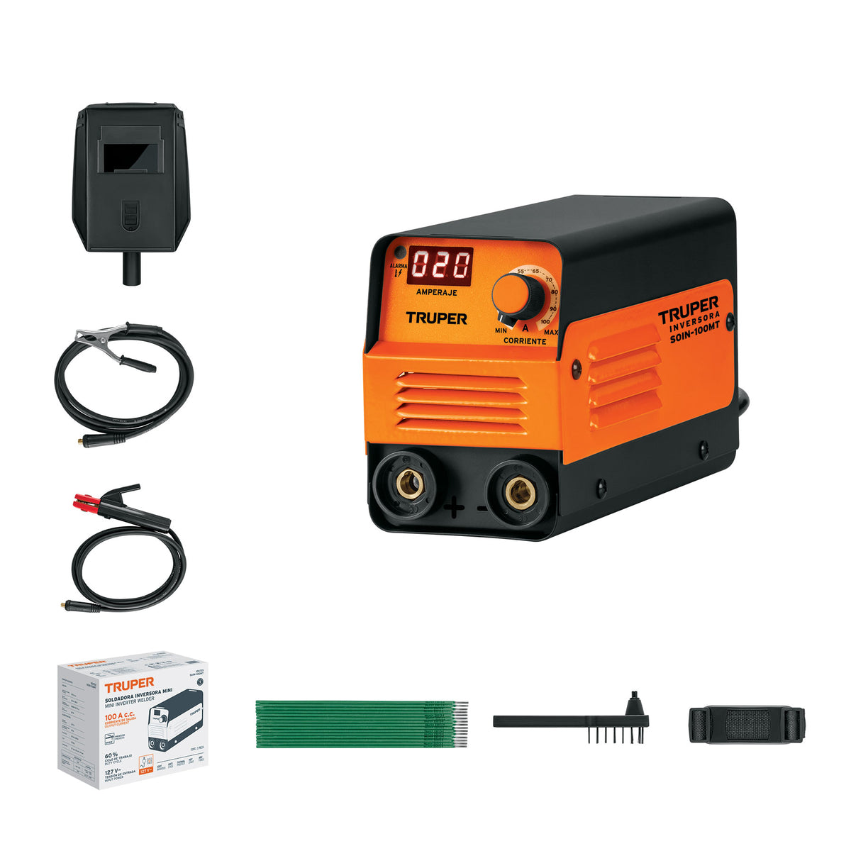 Mini soldadora inversora 100A, 127V