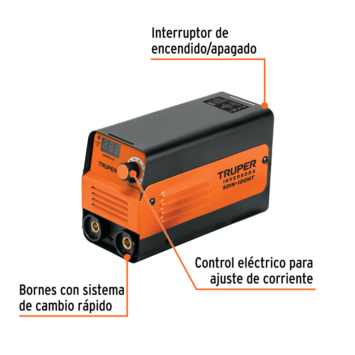 Mini soldadora inversora 100A, 127V · vista 2