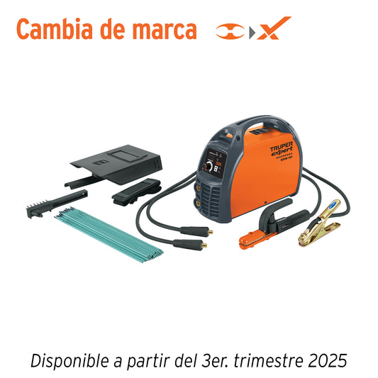 Soldadora inversora de 100 A y 127 V con perilla de ajuste y protección térmica