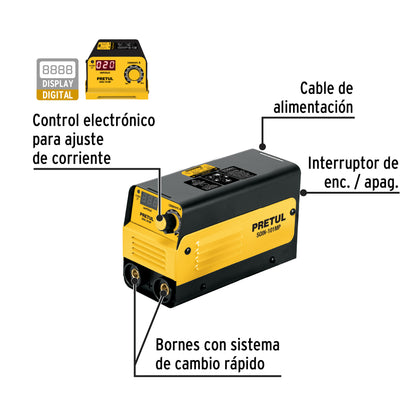 Mini soldadora inversora compacta 100A 127V