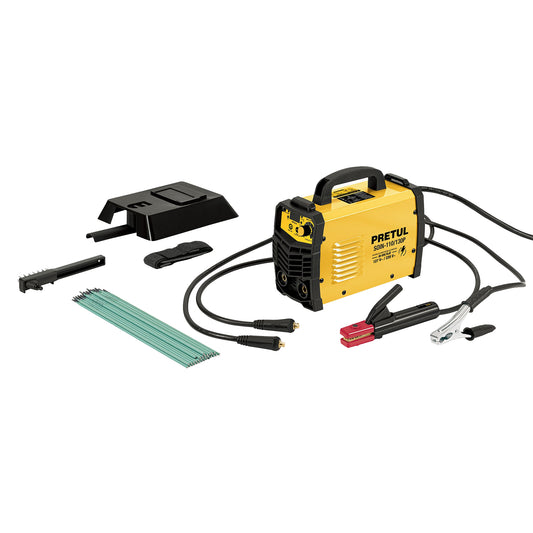 Soldadora inversora 130A bi-voltaje 127/220V Ligera compacta