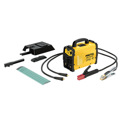 Soldadora inversora de 160 A Bi-voltaje 127/220 V con display digital y función TIG