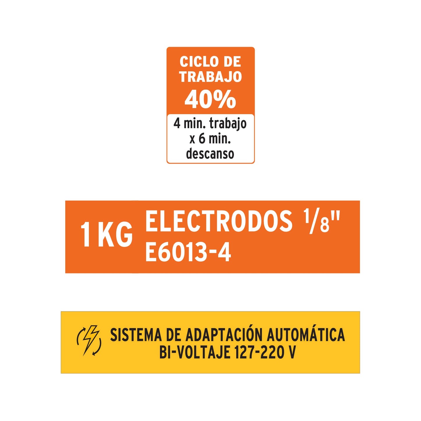 Soldadora inversora de 160 A Bi-voltaje 127/220 V con display digital y función TIG