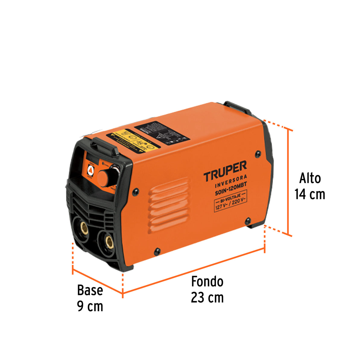 Mini soldadora inversora 130A, bi-voltaje 127/220V · vista 3