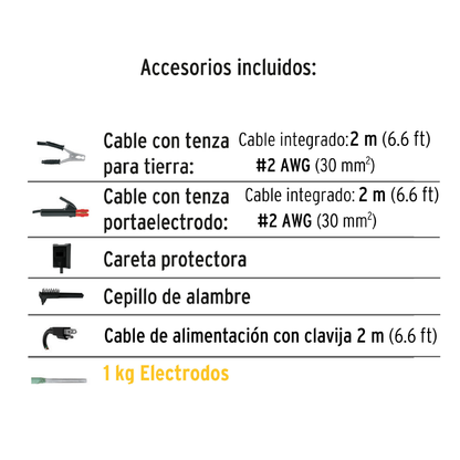 Soldadora inversora 200A bi-voltaje 127/220V Ligera compacta