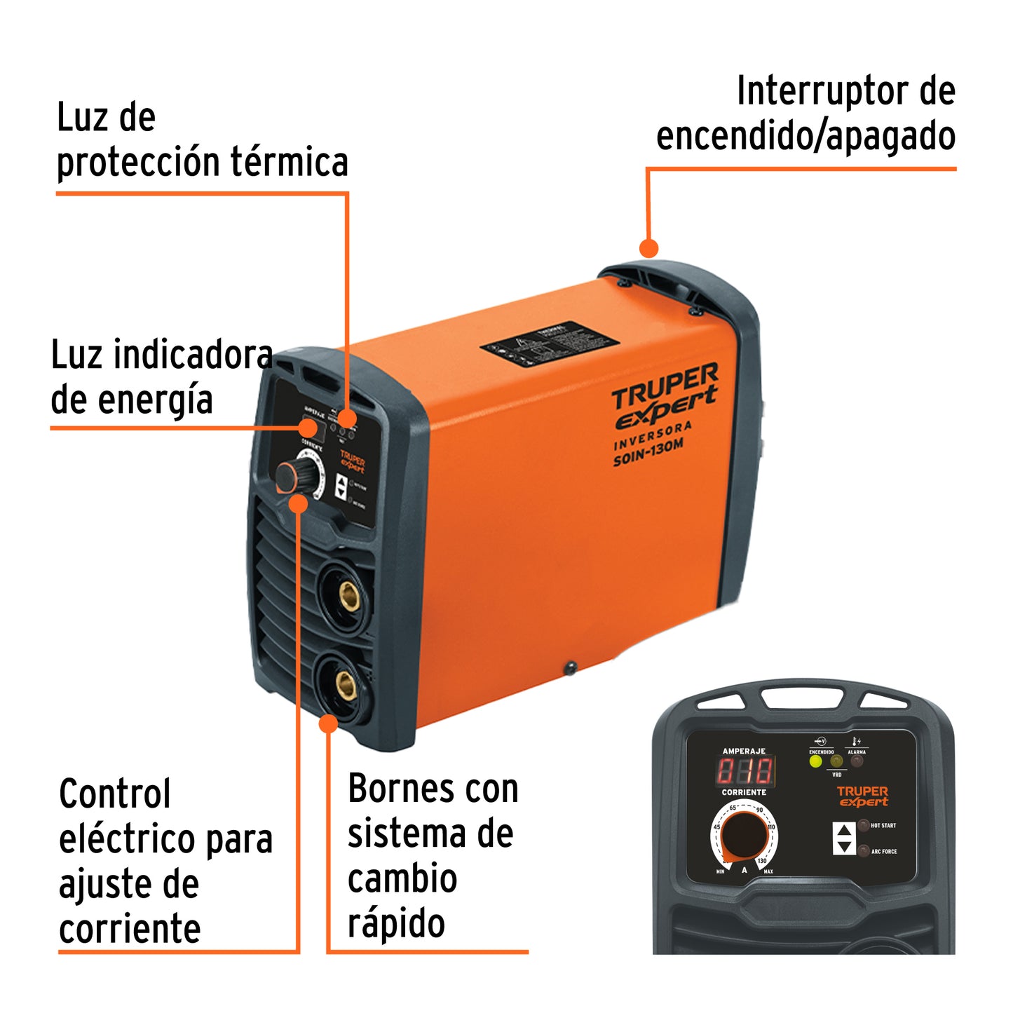 Mini soldadora inversora 130A de 127V