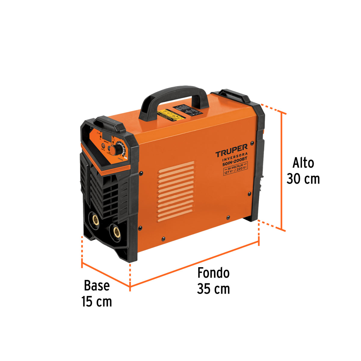 Soldadora inversora 200A, Bi-voltaje 127/220V · vista 3