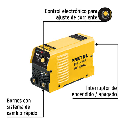 Mini soldadora inversora 100A, 127 V, Serie 300 · vista 2