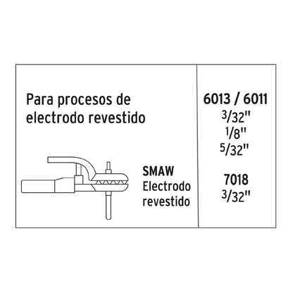Mini soldadora inversora 130A, Bi-Voltaje, Serie 300 · vista 5
