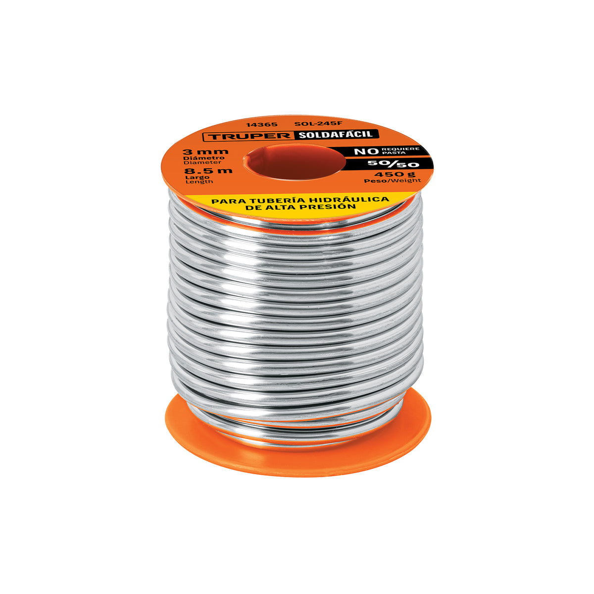 Soldadura 50/50 para tuberia hidraulica 450 g - SKU 14365