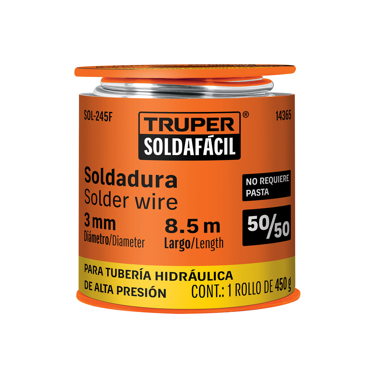 Soldadura 50/50 para tuberia hidraulica 450 g - SKU 14365