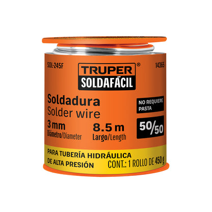 Soldadura 50/50 para tuberia hidraulica 450 g - SKU 14365