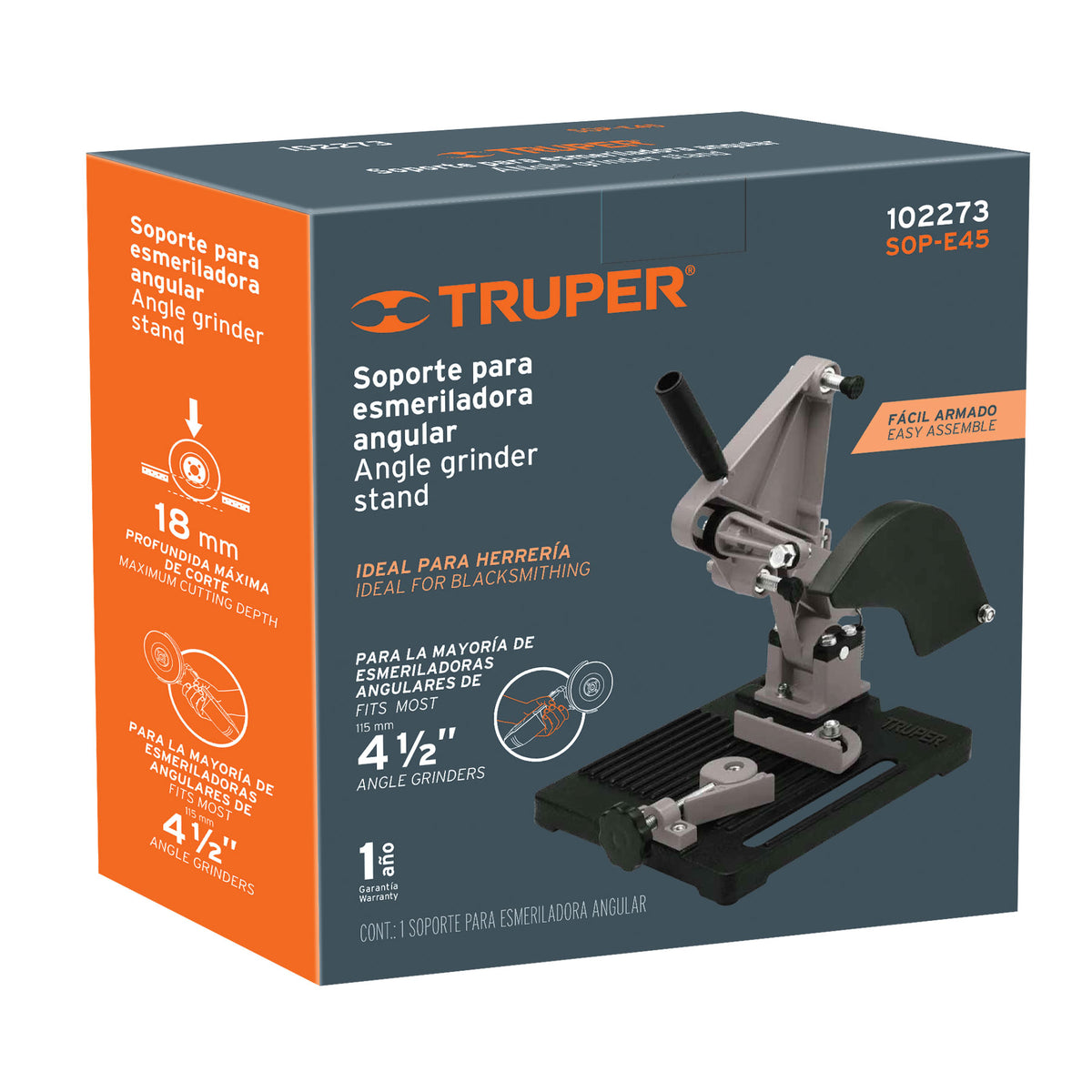 Soporte para esmeriladora angular de 4 1/2" · vista 4