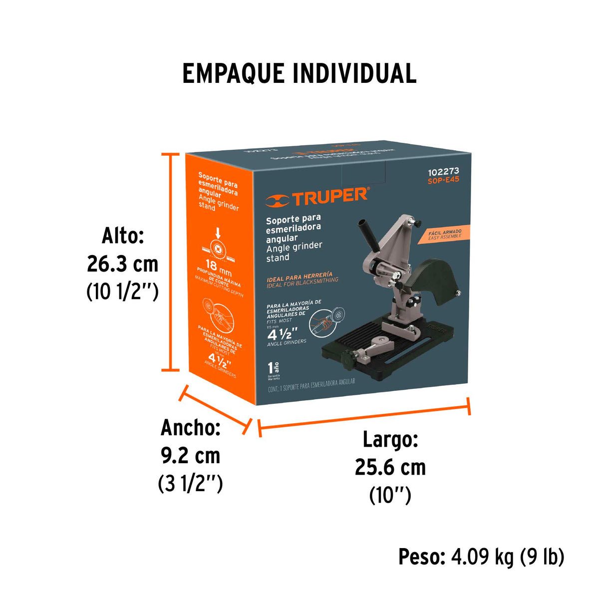 Soporte para esmeriladora angular de 4 1/2" · vista 5