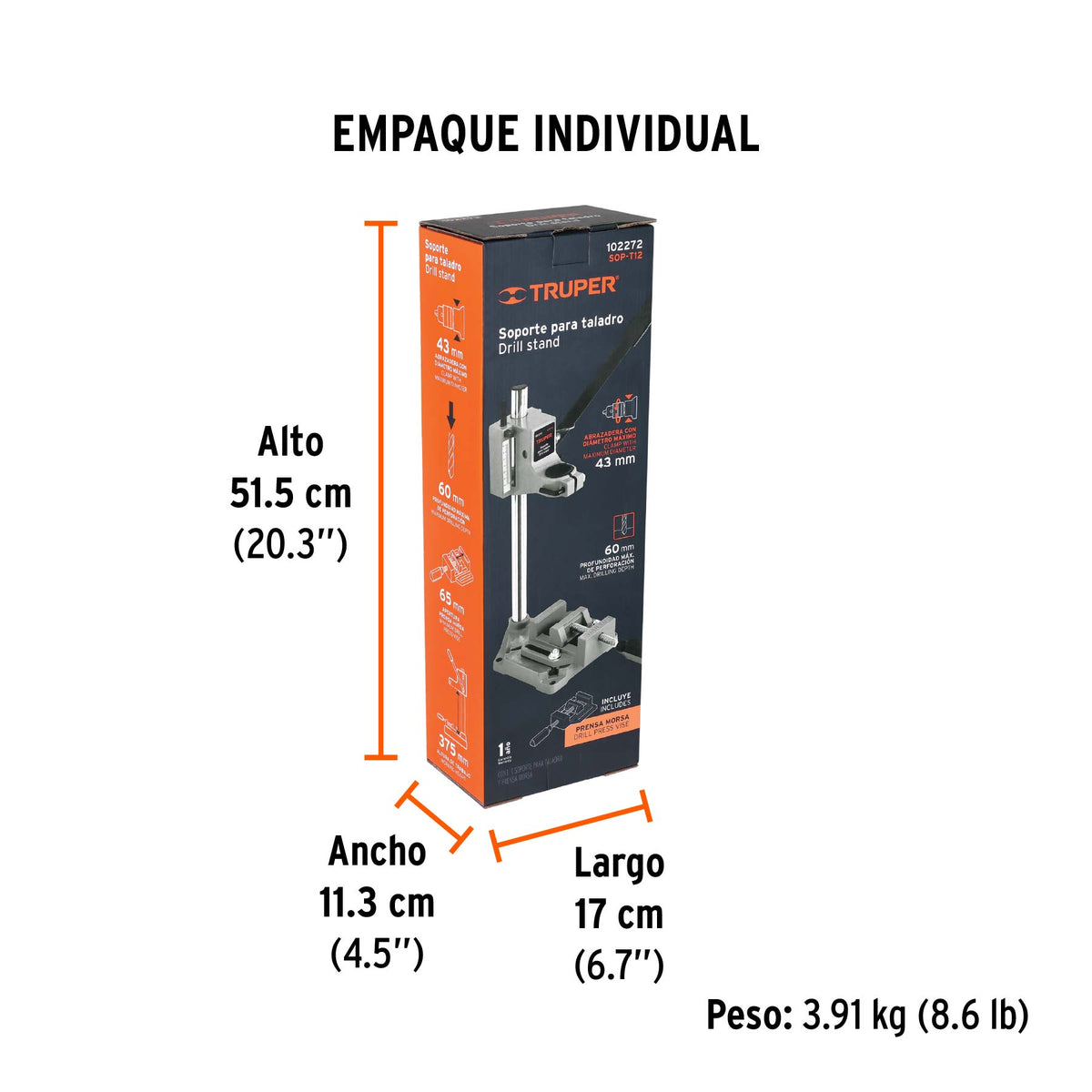 Soporte vertical para taladro 3/8"-1/2" · vista 7