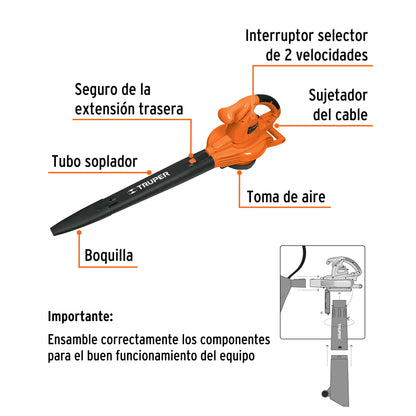 Sopladora/Aspiradora 1 440 W con bolsa recolectora - SKU 18146