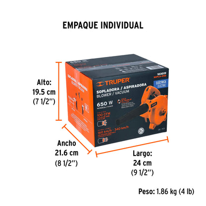 Sopladora/Aspiradora eléctrica 650 W · vista 5