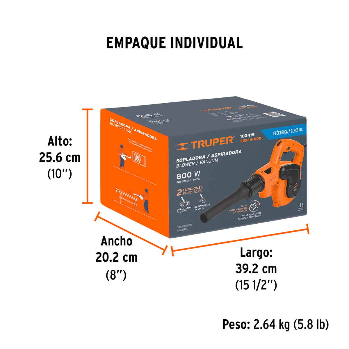 Sopladora/Aspiradora electrica 800 W - SKU 102415