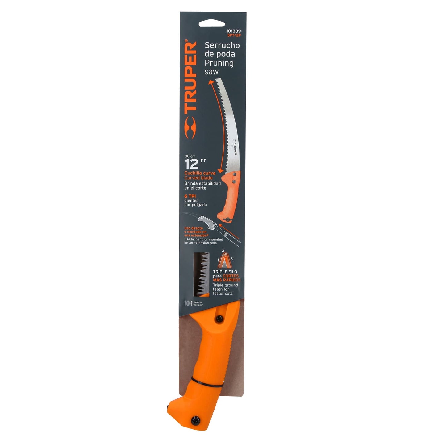 Serrucho de poda 12hoja curva6 DPP mango plástico