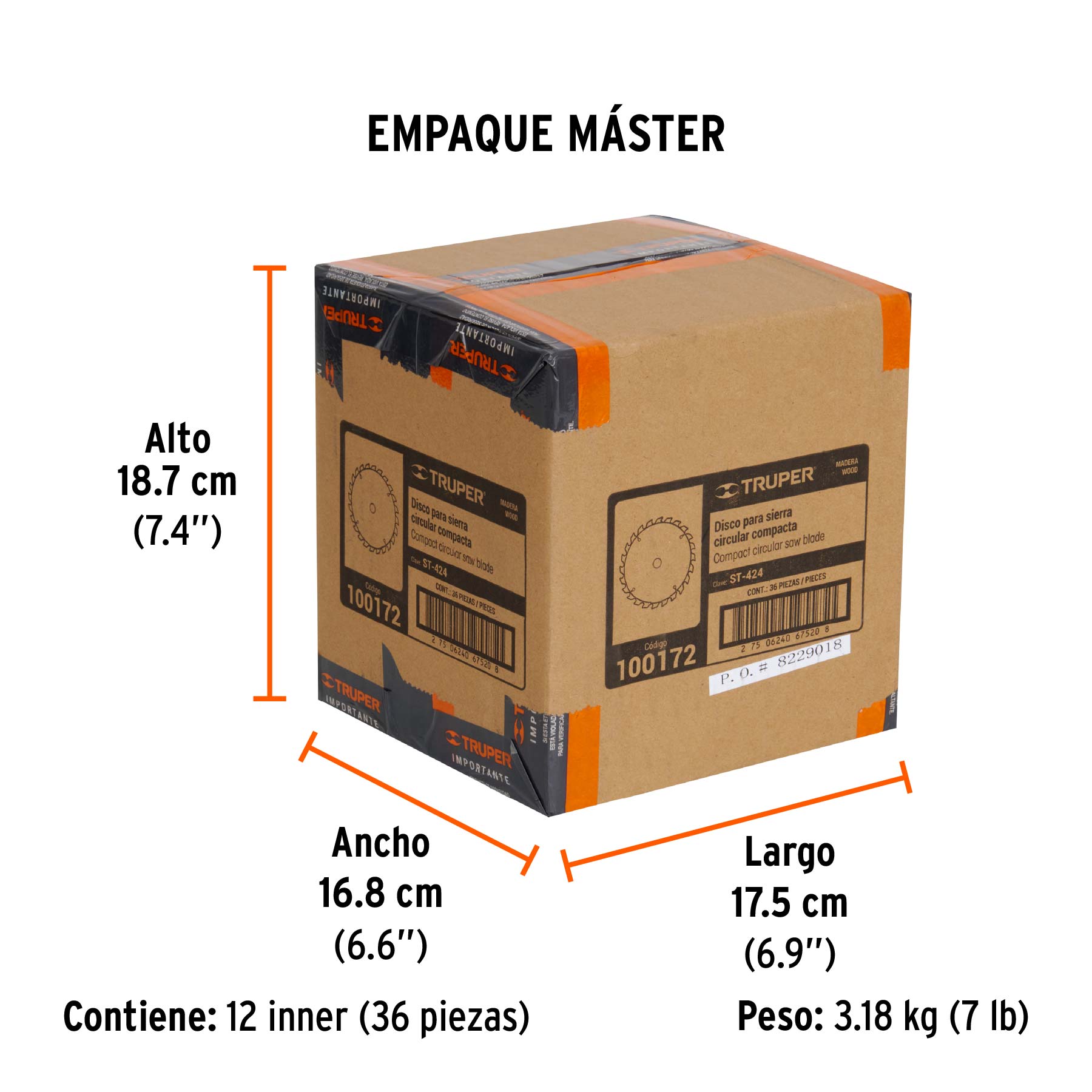 Disco sierra 4-1/2 pulg para madera 24 3/8 pulg - SKU 100172