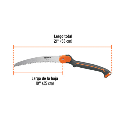 Serrucho plegable 10" hoja curva, 5 DPP, mango Comfort Grip · vista 3