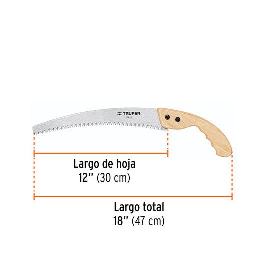 Serrucho de poda 12hoja curva6 DPP mango