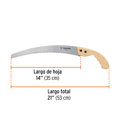 Serrucho de poda 14hoja curva6 DPP mango